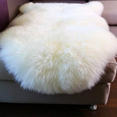 China Long Antimicrobial Genuine One Piece Wool Sheepskin Blanket for sale