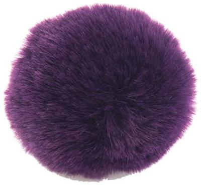 China Automatic Faux Fur Rabbit Hairy Pompom Faux Fur Upholstery Key Chain For Bag Charm for sale