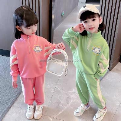 China High Quality Spring and Autumn Girls' Clothing Children's Girls Breathable Soft Suit for sale