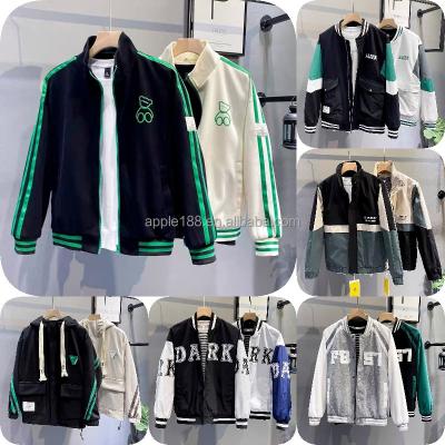 China Waterproof canvas padded two way zipper cheap high quality men's cotton padded jacket vintage jacket baseball jacket for sale