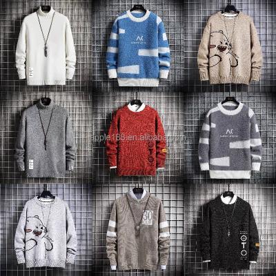 China Wholesale Customized Anti-Wrinkle Long Woolen Wrapped Knitted Cardigan , Jacquard Knitted Men's Sweater for sale