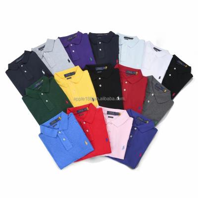 China Anti-wrinkle new fashion custom men's printed short sleeved polo shirt business golf style men's polo shirt wholesale for sale