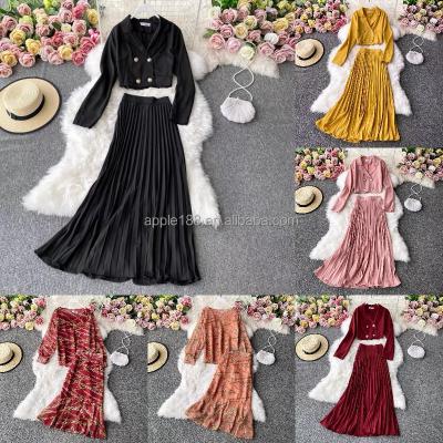 China High waist dress set of QUICK DRY women's blouse slim fit sexy two-piece women's suit for sale