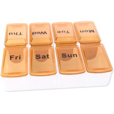 China Plastic New Product For Promotion OEM Manufacturer Plastic Removable 8 Case Pill Box Organizer Container for sale