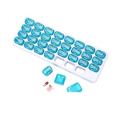 China PP Wholesale 30 Day Travel Portable Large Keyboard Form 32 Case Plastic Pill Box for sale