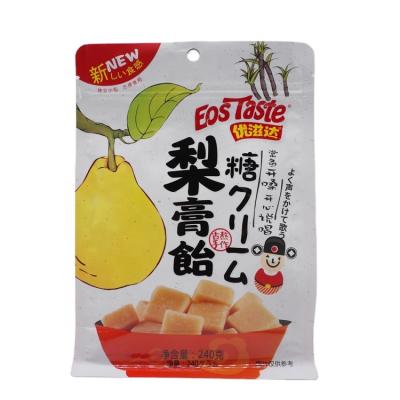 China Shock Resistance Food Grade Laminated Stand Up Plastic Pouch Edible Custom Snacks Candy Gummy Packaging Bag for sale