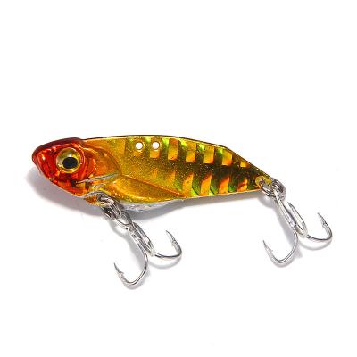 China Economical METAL Custom Design 3D Artificial Metal Sinking VIB Fishing Lures for sale