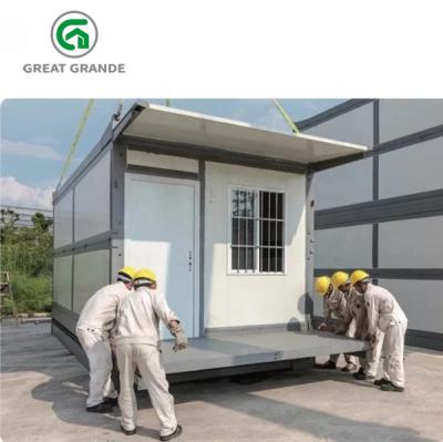 China Sandwich Panel Folding Portable House Single Story Prefab Homes for sale