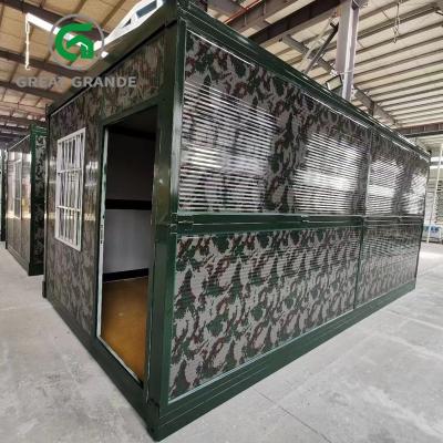 China Temporary Folding Construction Site Huts Prefabricated Container Office for sale