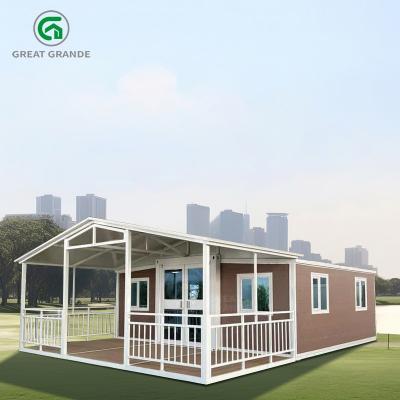 China 20FT Expandable Modular House Galvanized Steel Square Tube Earthquake Resistant for sale