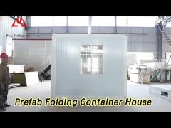 Portable Prefab Folding Container House Steel For Construction Site