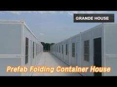 Expandable Prefab Folding Container House Color Steel Anti Earthquake