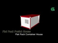 Office Flat Pack Prefab House Folding Sandwich Panel Modern Style