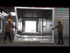 Mobile Prefab Folding Container House Steel Structure Anti Earthquake