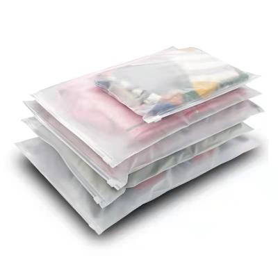 China Sustainable Custom Small Size Packaging Bags, Garment Zipper Bags, Translucent Packaging Bags for sale