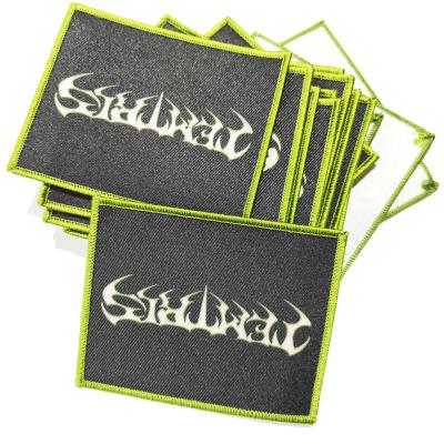 China Sustainable custom pvc printed patches for handbag or clothing for sale