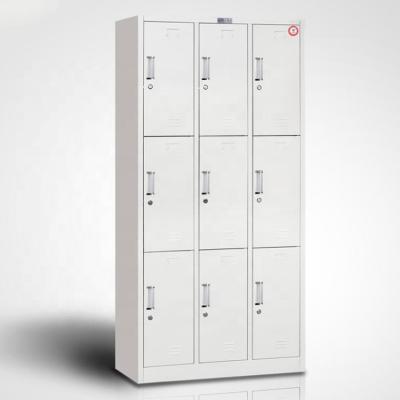 China Modern Metal Locker Office Furniture Steel Lockers Good Price 6 Utilities Storage Doors Steel Wardrobe Cabinet for sale