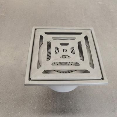 China Traditional Square Stainless Steel Floor Drain Chromed Easy Clean High Quality Floor Drain Stainless Steel for sale