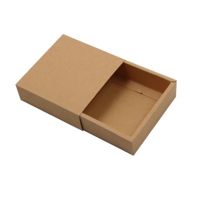 China 2020 Recycled Materials Recycle Small Brown Kraft Paper Soap Box Custom Logo Hotsale Square Gift Packaging Box for sale