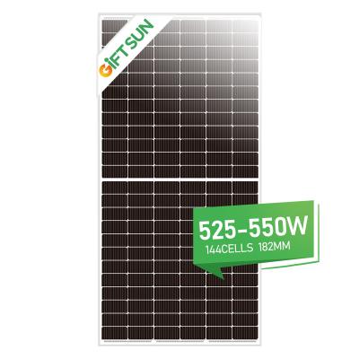 China Giftsun High Efficiency Solar Panel Solar Panel Mono Fotovoltaico 550w Mono Solar Panel Half Cells Solar Panels for sale