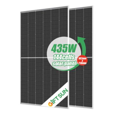 China Giftsun High Efficiency Mono Solar Panel Panel Mono Solar Panel Half Kit Solar Panels 415w 425w 435w For Home Use With High Quality for sale