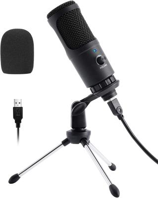 China USB Microphone NOSEM UM888 PC MIC with Microphone Stands Metal Condenser Recording Microphone for Mac USB Microphone for sale