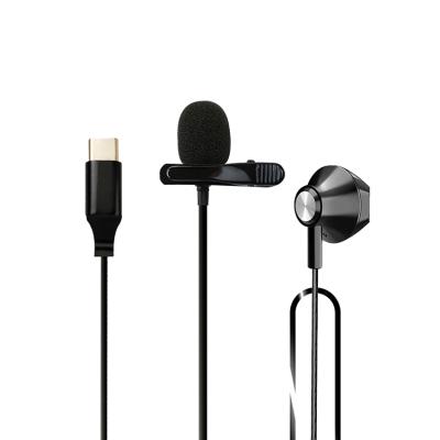 China Professional Handheld Microphone Condenser Microphone Price Lavalier Microphone 3.5MM Mini Metal Wired Lapel Mic for sale