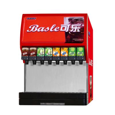 China High quality soda machine in commercial drink dispensers/hotel use soda water overcounter 8 flavors LY-TWCSTPMD-CTP8F for sale