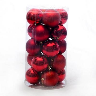 China High Quality Red Orange Plastic Large Led Ball Christmas Hanging Balls for sale