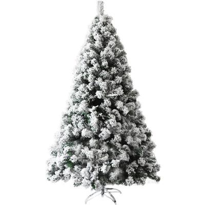 China Wholesale Christamas Decoration Pe Decorative Artificial Prelit Mini Snowfall Assembled Christmas Tree for sale