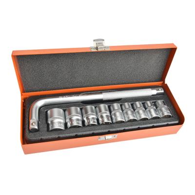 China DIY Tools Best Price 10pcs Chrome Vanadium Socket Wrench Set for sale