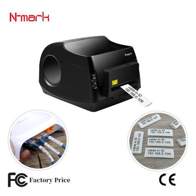 China Multifunction Electronic Label Wire Label Printer Machine Heat Shrink Tube Black And White N-Mark Printing for sale