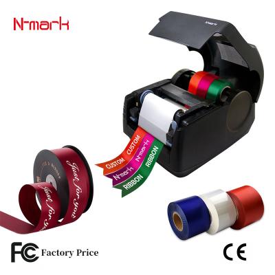 China Hot Automatic Satin Colored Satin Ribbon Printer Machine For Ribbon Printing Polyester Fabrics N-Mark Sales Label Printing Machine for sale