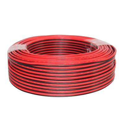 China Loudspeaker factory sale 300V color red black flexible copper wire soft PVC insulated RGB 2core 0.5mm 0.75mm to RGB red and black equipotential lines for sale