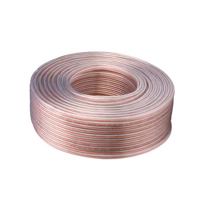 China FLAT car audio speaker wire for speaker wire visual low noise transparent parallel oxygen-free copper cable for sale