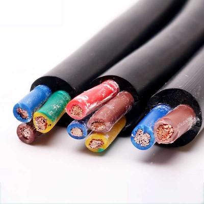 China High Quality Construction RVV Copper Wire 1.5 mm 2.5mm 4mm 6mm 10mm Home Wiring Electrical Cable PVC Wire for sale