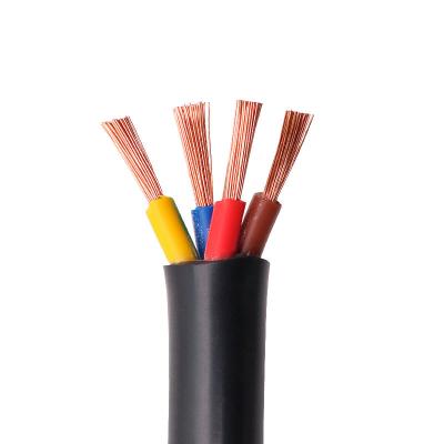 China Best Construction Price Copper Core Conductor Electric RVV 2x0.75MM 4x2.5MM 3x0.75MM2 4x1.5MM2 Power Cable Wires for sale