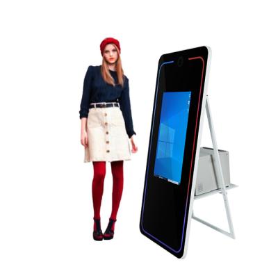 China new foldable Portable Mirror Selfie smart Touch magic mirror photo booth for sale