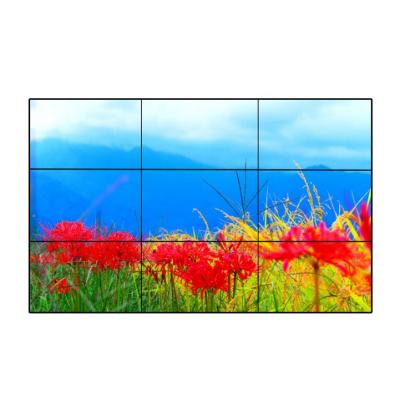 China 49 inch wall mounted LCD video wall LG TV 3.5mm bezel 3x3 3*3 design for meeting room showroom indoor advertising player for sale