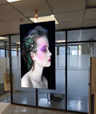 China 43 49 55 Inch Lcd Display Touch Screen Indoor Super Slim Double Sided Hanging Advertising Retail Digital Signage for sale