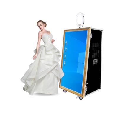 China 65 inch magic interactive selfie photo mirror booth kiosk for party or wedding for sale