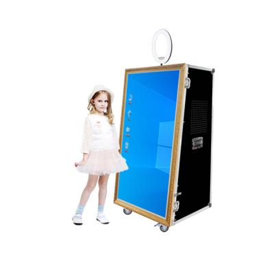 China The latest 65 inch magic interactive selfie photo mirror booth kiosk for sale