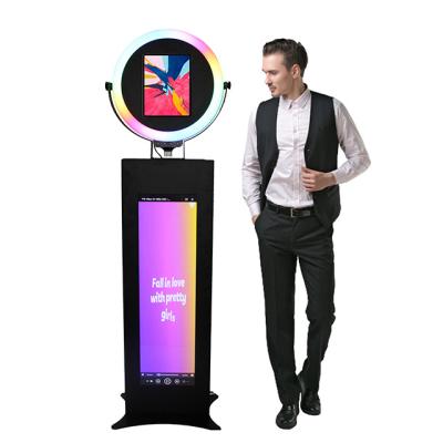 China Ring Light Photobooth Kiosk Portable IPad Photo Booth For Sale for sale