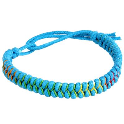 China Wax rope + hand tide men's and women's hand tide men's and women's retro simple colorful rope nylon rope + rope for sale