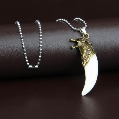 China Cheap Trendy Men's Spikes Personality Alloy + Resin Simple Student Short Pendant Necklace Accessories for sale