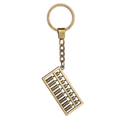 China Bronze Key Chain Backpack Pendant Metal Trend Vintage Abacus Abacus Pendant Featured Gift Accessories Wholesale for sale