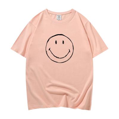 China Fashion Star Style Anti-pilling Tops Cotton Girl Oversized Tee Women Causal T-Shirts for sale