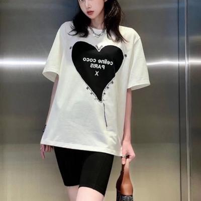 China Hot Sale Anti-pilling Causal Loose Oversized Letter Printed Tee Women T-Shirt for sale