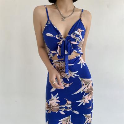 China Wholesale sling dress promotion regular price low-waist style sexy floral anti-static ladies skirt for sale