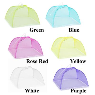 China Viable Kitchen Accessories Mesh Foldable Mosquito Tent Dome Net Umbrella Picnic Protect Dish Cover Food Covers 1PC for sale